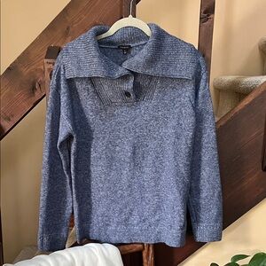Talbots Blue Cowl Neck Sweater